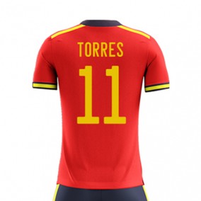 Spanien Fernando Torres 11 2023/2024 Hemma Fotbollströjor Kortärmad